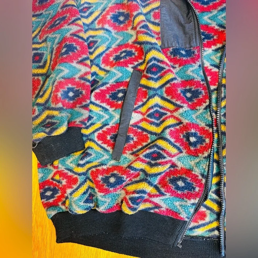 Vintage First Down Men's Vibrant Patterned Jacket
